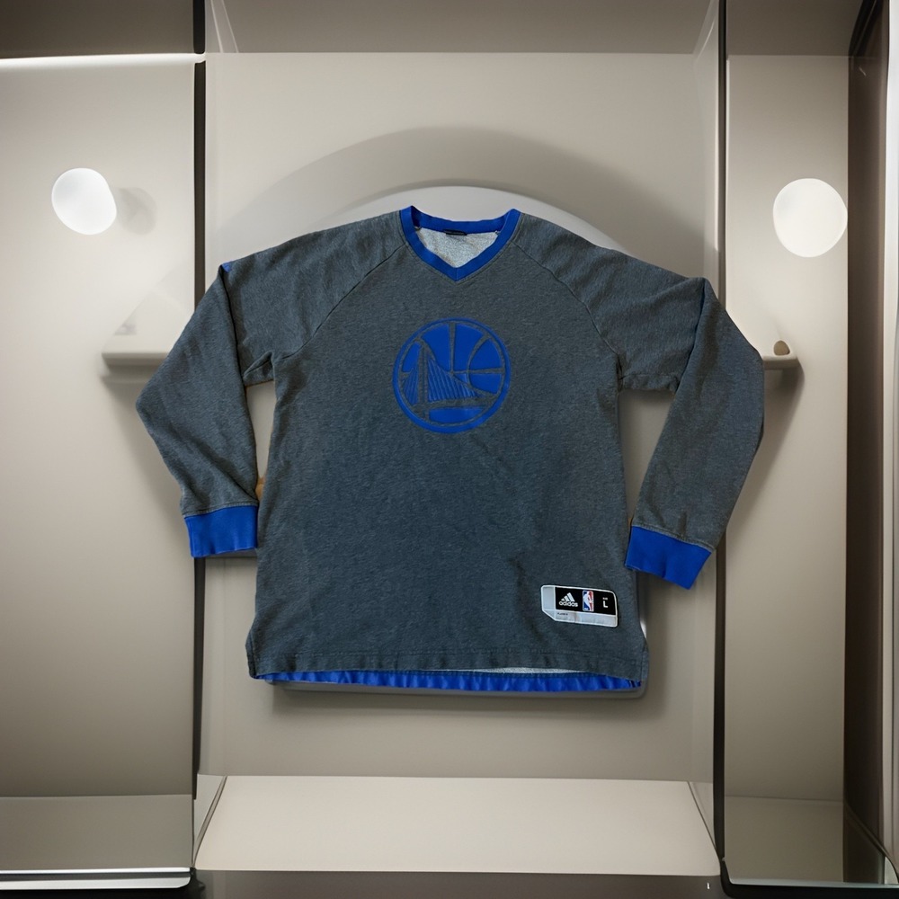 Golden State Warriors Adidas NBA player-Issued Warm-Up Pullover Men's Large Rare